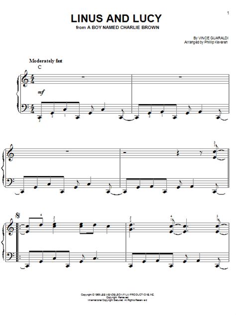 Linus And Lucy | Sheet Music Direct