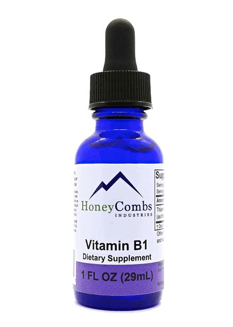 Vitamin B1 (THIAMIN) High Potency (500% DV per serving) - Non-Alcoholic ...