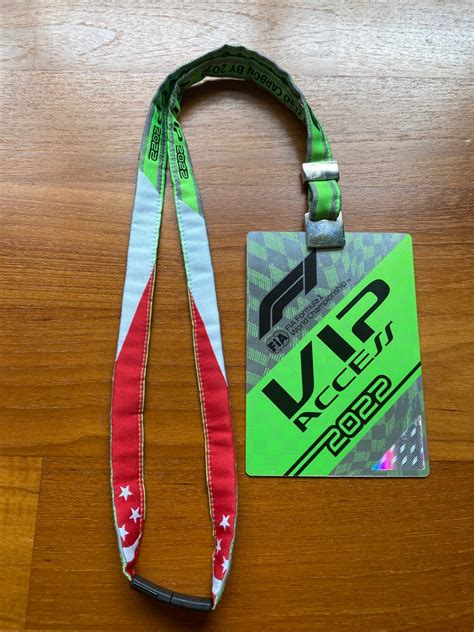 F1 2022 VIP Paddock Pass - not paddock club Singapore Prix formula one ...