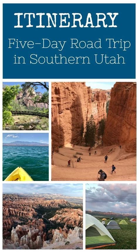 Itinerary five day southern utah road trip – Artofit