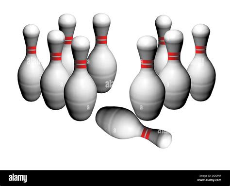 10 pin bowling game Stock Photo - Alamy