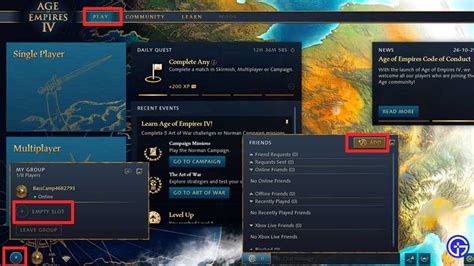 How To Play Age Of Empires 4 With Friends: Coop/PVP Multiplayer Mode