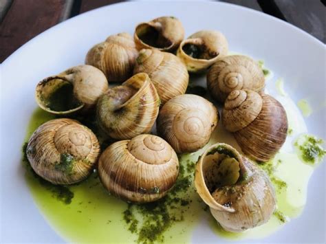 Eating Escargot (French snails) like the locals