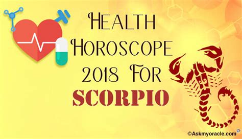 Scorpio Health Horoscope 2018 | Scorpio Health Problems 2018