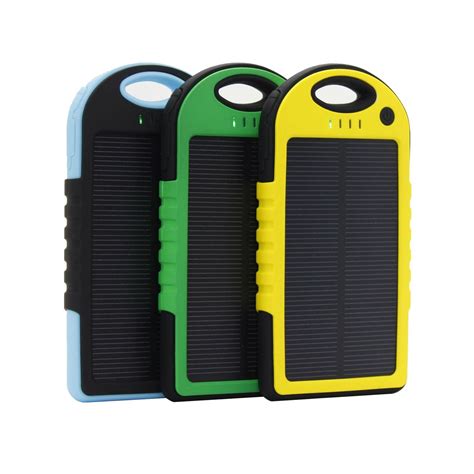 5000mAh waterproof portable solar charger for mobile with high quality ...