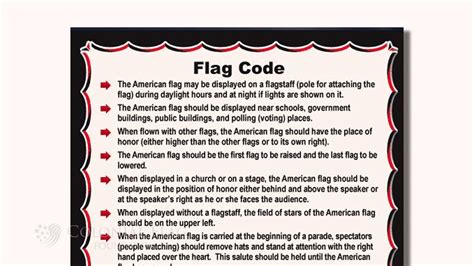 The US Flag Code: The Rules of US Flag Display - YouTube