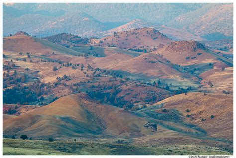 Painted Hillsides, Painted Hills of Oregon, Painted Hills National Monument, Mitchell, Oregon ...