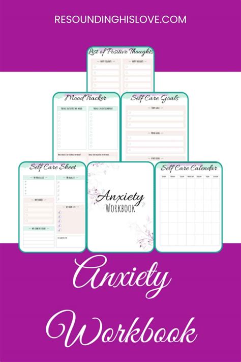 Anxiety Workbook To Help You Stop Feeling Anxious {28 Pages}