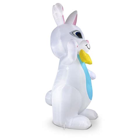 The 15' Inflatable Lightshow Easter Bunny - Hammacher Schlemmer