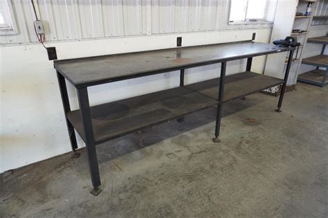 Metal Work Bench With Vise BigIron Auctions