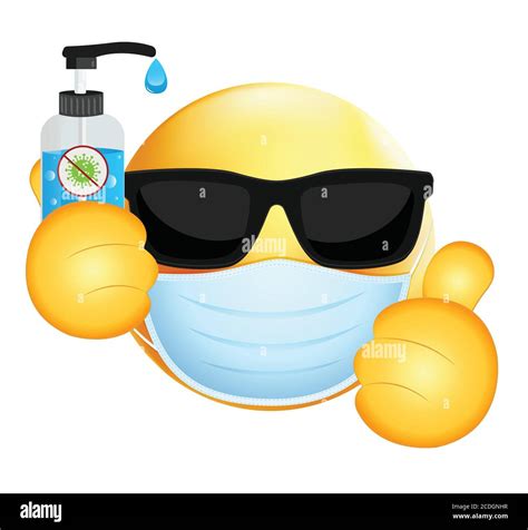 Thumbs up emoji mask hi-res stock photography and images - Alamy