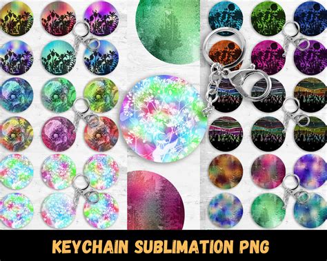 Mega Keychain Sublimation Designs, Keyring Mega Bundle - Etsy