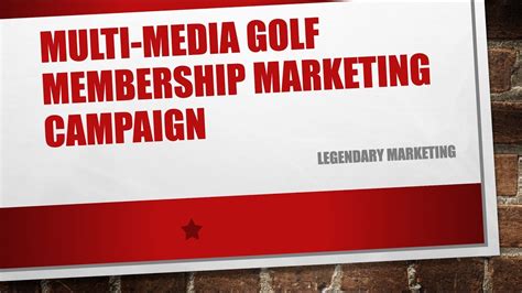 Golf Membership Marketing Campaign - YouTube