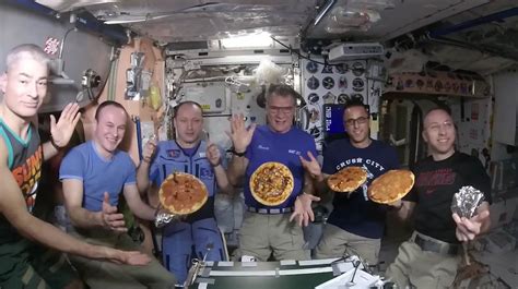 Flying Pizzas in Space! Astronauts Get Creative with Cosmic Pie ...