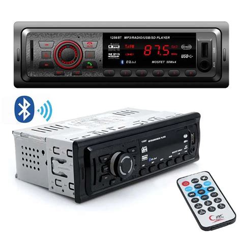 Car Radio Stereo Player Bluetooth Phone AUX IN MP3 FM/USB/1 Din/remote ...