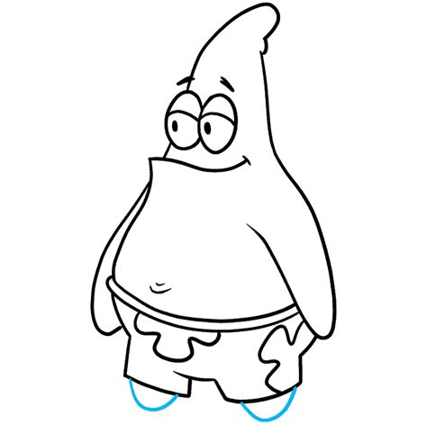 How to Draw Patrick Star from Spongebob Squarepants - Really Easy Drawing Tutorial