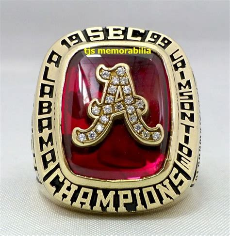 1999 ALABAMA CRIMSON TIDE SEC CHAMPIONSHIP RING - Buy and Sell ...