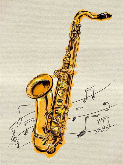 Free Photo Jazz Saxophone Painting Jazz Saxophone,, 40% OFF