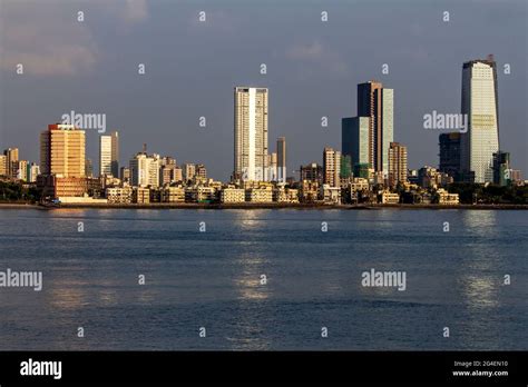 Skyline of Mumbai City from Bandra Stock Photo - Alamy