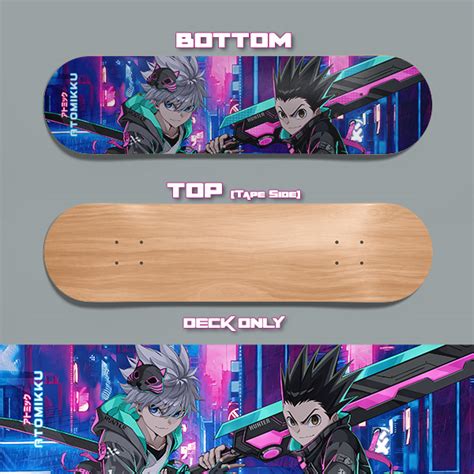 Cyberpunk Killua and Gon HxH Skateboard – Atomikku