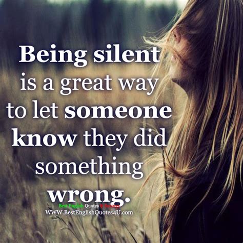 Being silent... | Best English Quotes & Sayings