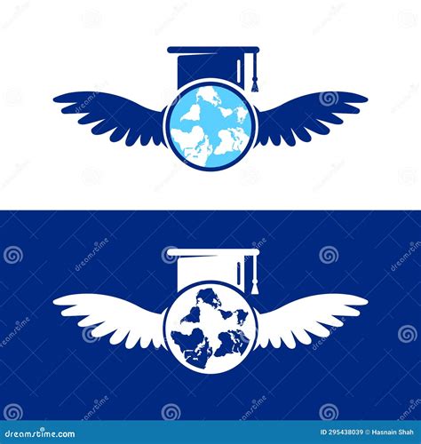 Study Abroad Vector Logo Design Stock Vector - Illustration of explore ...