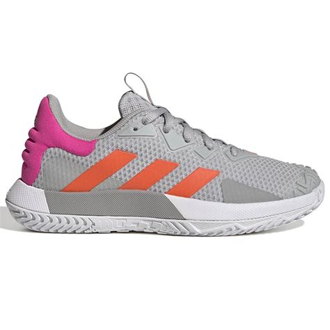 Adidas SoleMatch Control Women's Tennis Shoe Grey/orange/pink