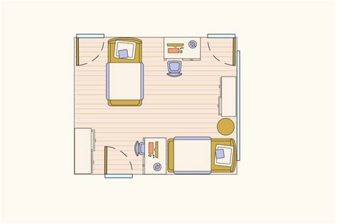 Layout Ideas for Bedroom Floorplans with Two Twin Beds