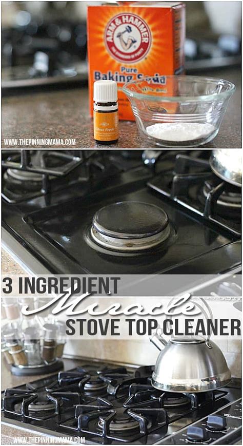 3 Ingredient Miracle Stove Top Cleaner • The Pinning Mama