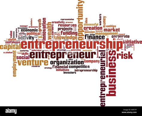 Entrepreneurship word cloud concept. Vector illustration Stock Vector ...