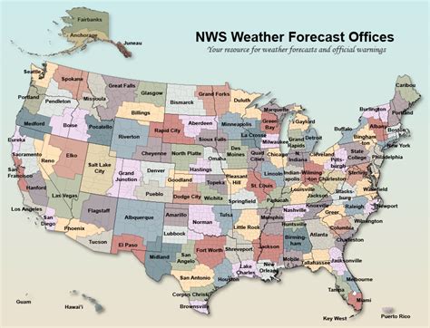 National Weather Service Forecast Regions : r/MapPorn