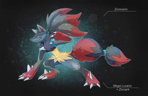 Gale the Artist - Zorocario: The Dark Aura Fusion Pokemon Used: Mega...