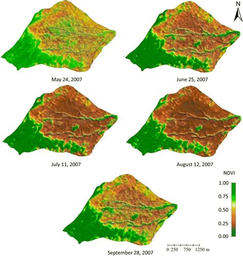 NDVI maps for the research site | Download Scientific Diagram