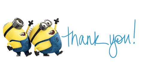 Thank You Minions transparent PNG - StickPNG