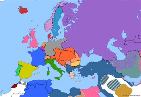 Bosnian Crisis | Historical Atlas of Europe (7 October 1908) | Omniatlas