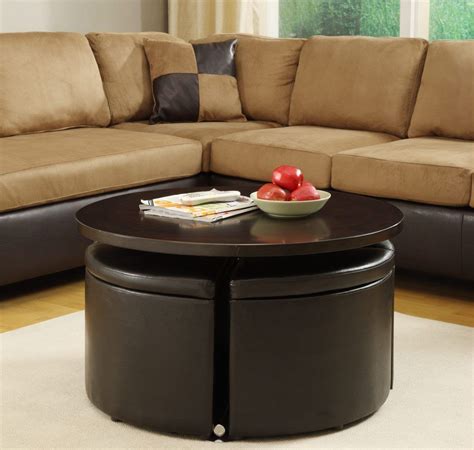 201 Elegant Round Coffee Table Ottoman 2019 | Round ottoman coffee table, Coffee table with ...