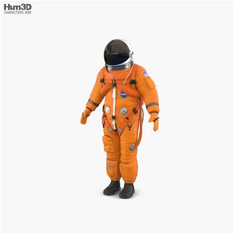 Space Suit NASA ACES 3D model - Characters on Hum3D