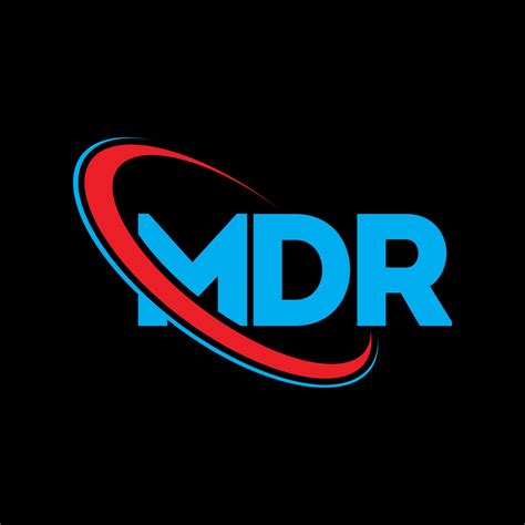 logotipo mdr. carta mdr. diseño del logotipo de la letra mdr. logotipo de iniciales mdr ...