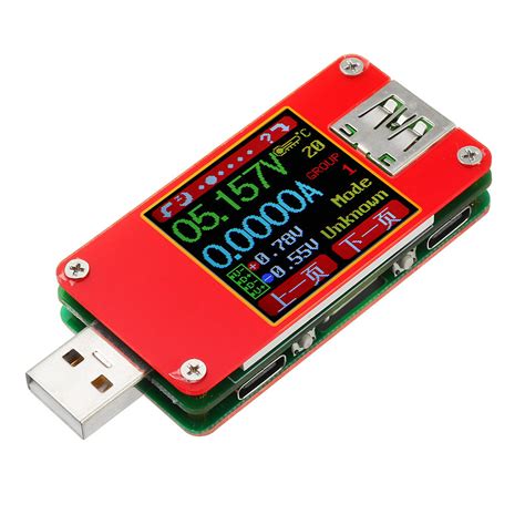 Ut25 digital usb 2.0 micro usb type-c tester 1.44 inch color lcd ...