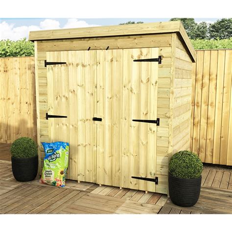 ShedsWarehouse.com | Aston Pent Sheds (BS) | 6ft X 4ft Windowless Pressure Treated Tongue ...