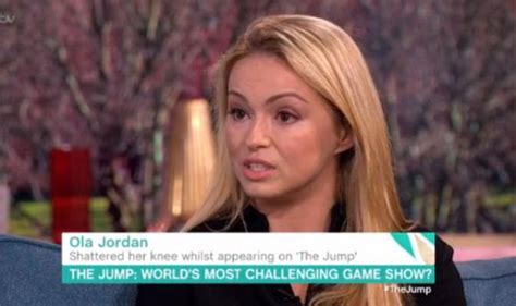 The Jump - Ola Jordan admits leg injury is still 'not great' a year on ...