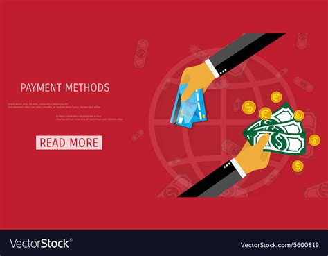 Payment methods concept Royalty Free Vector Image