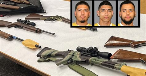 Multiple stolen guns recovered after 3 suspects arrested | Western ...