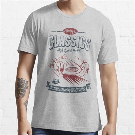 "NEW Men's Vintage Classic Car T-shirt" T-shirt for Sale by NuDesign | Redbubble | nudesign t ...