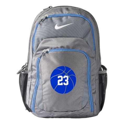 Custom Blue Basketball Nike Backpack | Zazzle