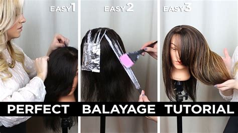 DIY Step by Step Perfect At Home Balayage Tutorial - YouTube