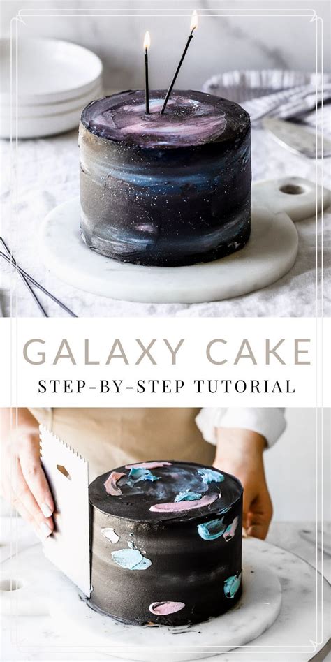 Buttercream Galaxy Cake with step-by-step tutorial | Recipe | Galaxy ...