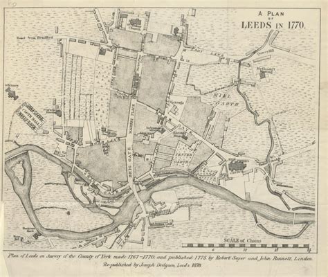 Map of Leeds in 1770 : Leeds