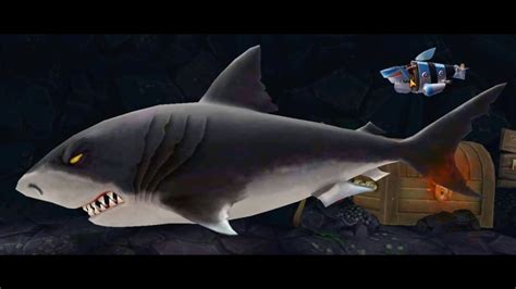 Hungry shark evolution treasure map megalodon - kotical