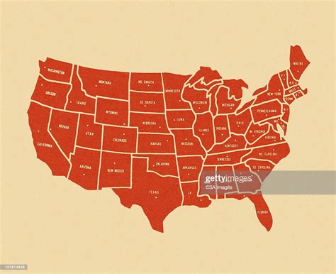 Map Of The United States High-Res Vector Graphic - Getty Images